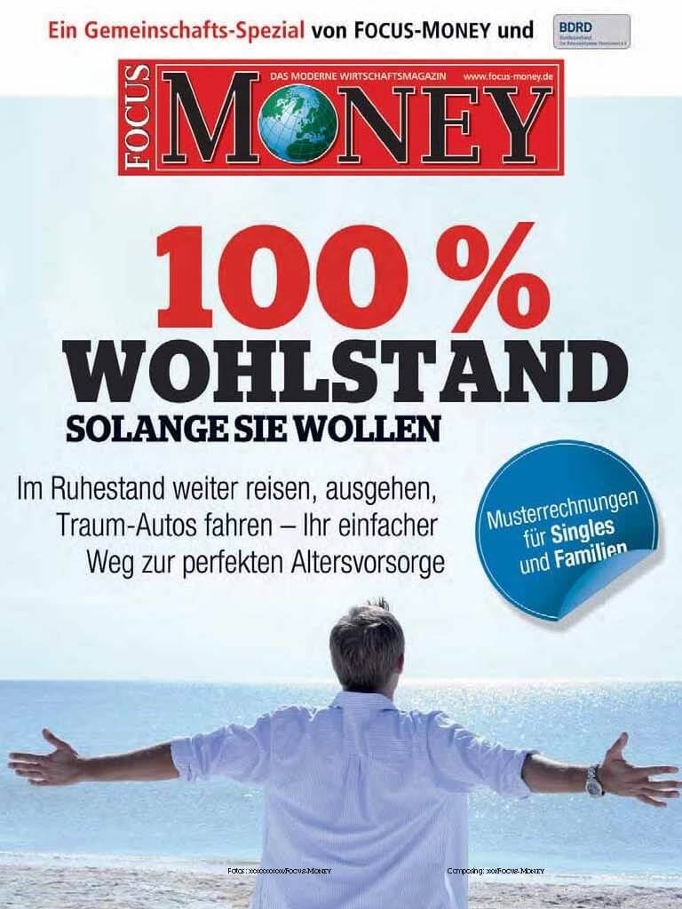 FOCUS-MONEY "100 % Wohlstand"